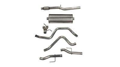 3in Cat-Back Dual Rear Exit without Tips <br> 19-24 Chevy Silvera GMC Sierra 1500 LTD Limited
