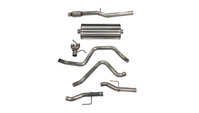 3in Cat-Back Dual Rear Exit without Tips <br> 19-24 Chevy Silvera GMC Sierra 1500 LTD Limited