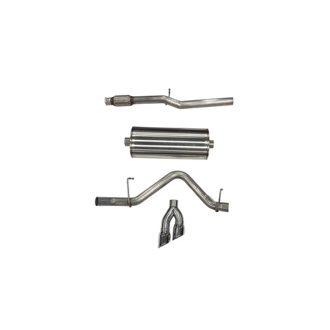 3in Cat-Back Single Exit w/4in Polished Tips <br> 19-24 Chevy Silvera GMC Sierra 1500 LTD Limited