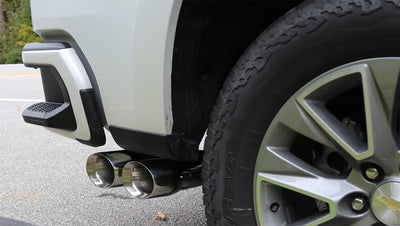 3in Cat-Back Single Exit w/4in Polished Tips <br> 19-24 Chevy Silvera GMC Sierra 1500 LTD Limited