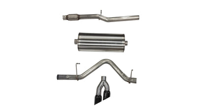 3in Cat-Back Single Exit w/ 4in Tips <br> 19-24 Chevy Silvera GMC Sierra 1500