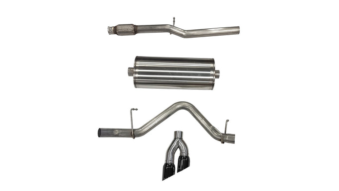 3in Cat-Back Single Exit w/ 4in Tips <br> 19-24 Chevy Silvera GMC Sierra 1500