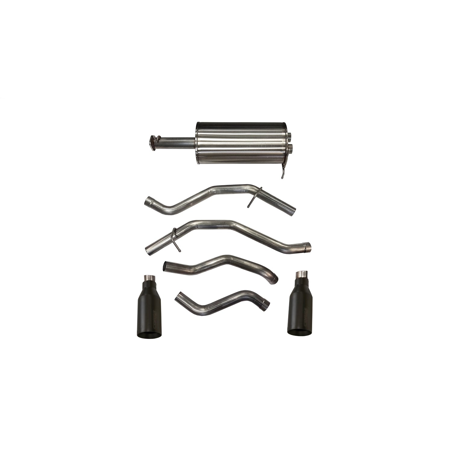 3in Cat-Back Dual Rear Exit W/ 5.0in Tips <br> 2019-2024 Ram 1500