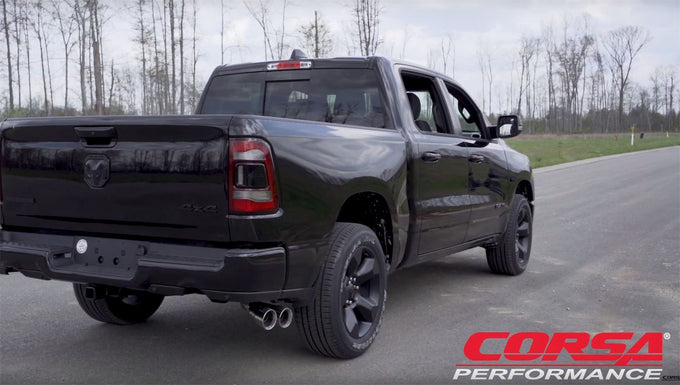 3in Cat-Back Single Side Exit W/ 4in Polished Tip <br> 2019-2024 Ram 1500