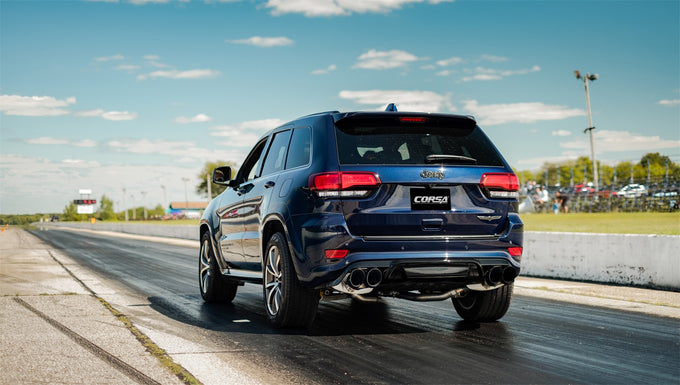 2.75in Cat-Back Dual Rear Exit with Twin 4.5in Tips <br> 2018-2021 Jeep Grand Cherokee