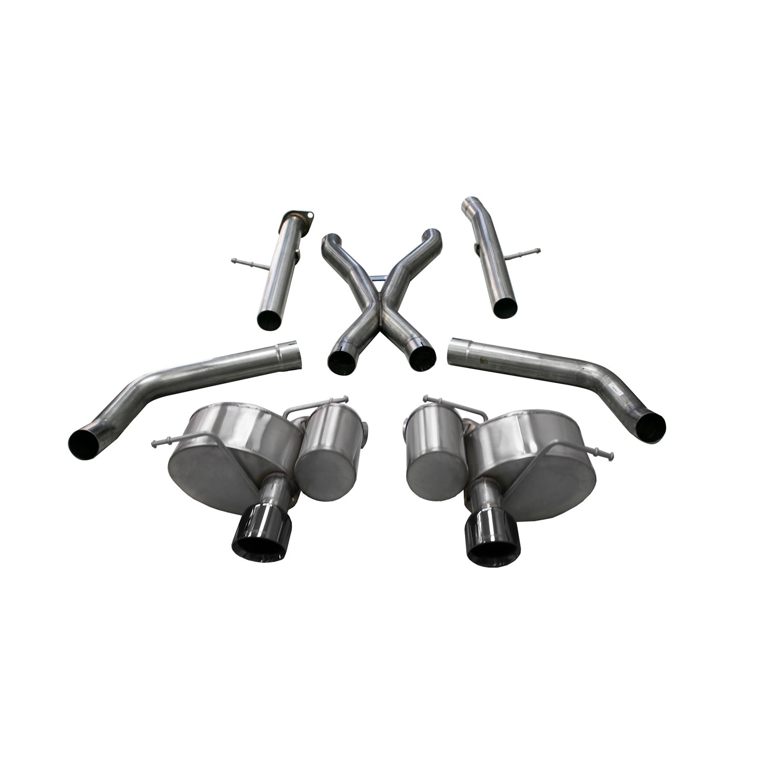 2.75in Cat-Back Dual Rear Exit w/ Twin 4.5in Tips <br> 2013-2021 Jeep Grand Cherokee