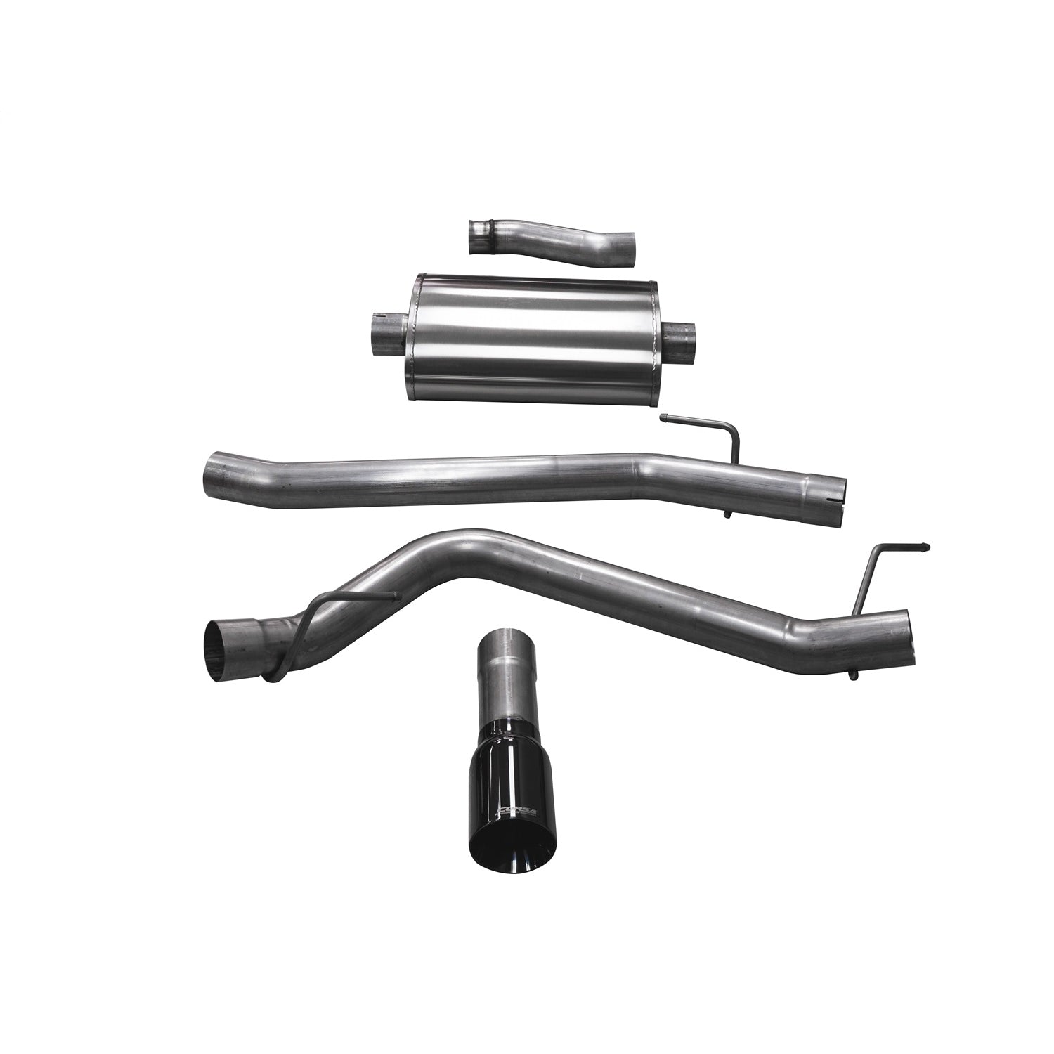 3in Cat-Back Single Side Exit W/4in Black PVD Tips <br> 2020-2025 Jeep Gladiator