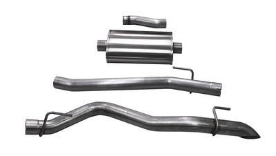 3.0in Cat-Back Single Side Exit w/Turn Down Tips <br> 2020-2023,2025 Jeep Gladiator