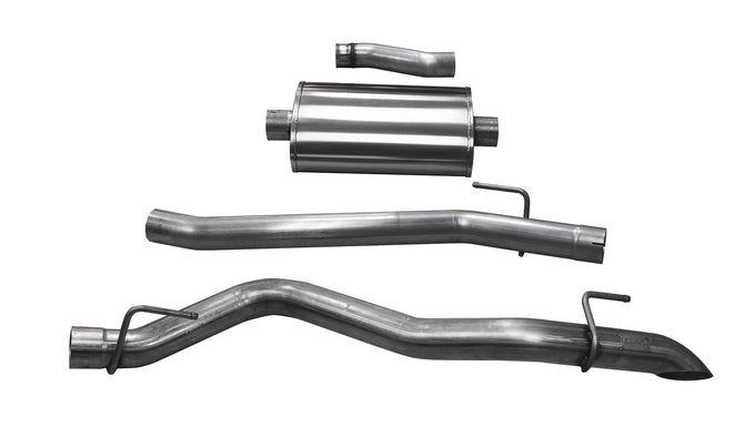 3.0in Cat-Back Single Side Exit w/Turn Down Tips <br> 2020-2023,2025 Jeep Gladiator
