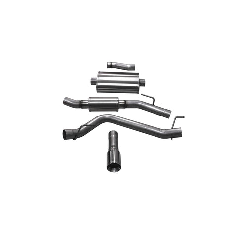 3in Cat-Back Single Side Exit W/ 4in Polished Tip <br> 2020-2023,2025 Jeep Gladiator