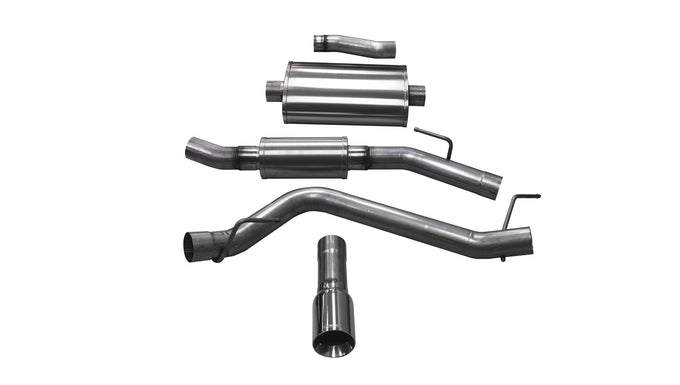 3in Cat-Back Single Side Exit W/ 4in Polished Tip <br> 2020-2023,2025 Jeep Gladiator