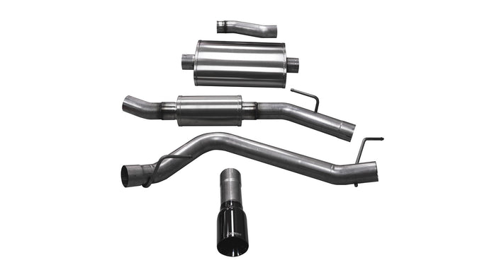 3in Cat-Back Single Side Exit W/4in Black PVD Tip <br> 2020-2025 Jeep Gladiator