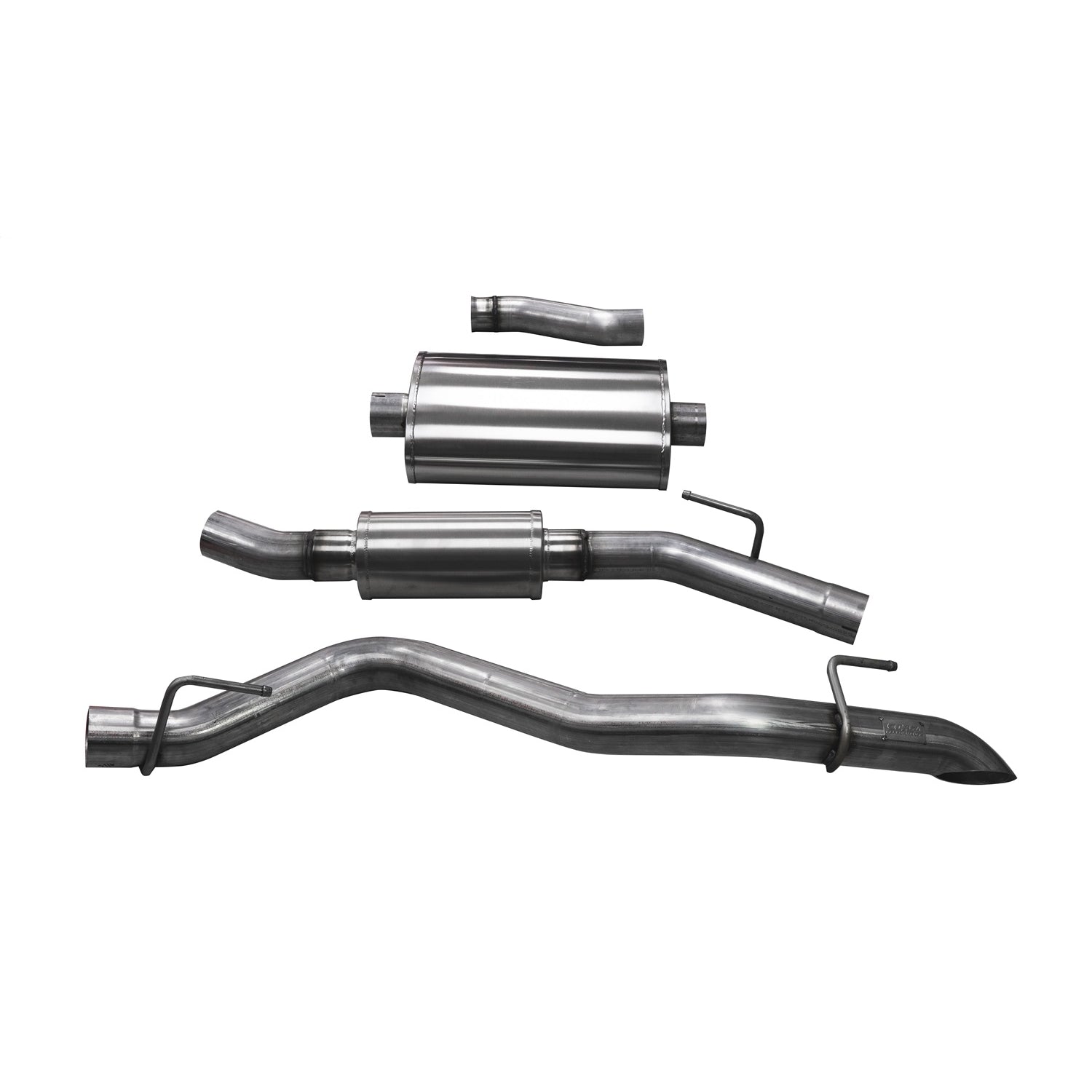 3.0in Cat-Back Single Side Exit W/Turn Down Tips <br> 15-23 Dodge Charger, 20-25 Jeep Gladiator
