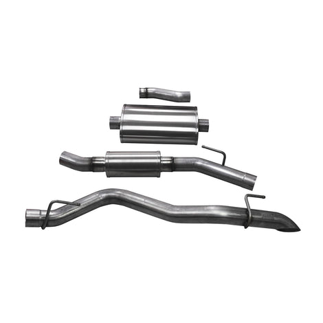 3.0in Cat-Back Single Side Exit W/Turn Down Tips <br> 15-23 Dodge Charger, 20-25 Jeep Gladiator
