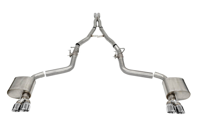2.75in Cat-Back Dual Rear Exit with Twin 3.5in Tips <br> 2015-2023 Dodge Challenger