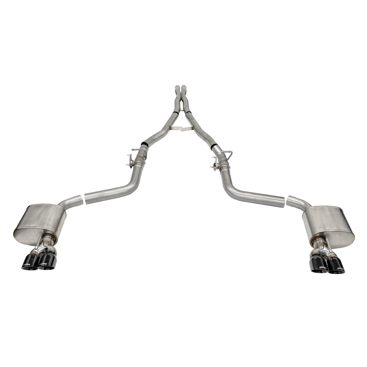 2.75in Cat-Back Dual Rear Exit w/Twin 3.5in Tips <br> 15-23 Dodge Challenger, 15-20 Charger