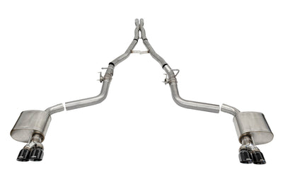 2.75in Cat-Back Dual Rear Exit w/Twin 3.5in Tips <br> 15-23 Dodge Challenger, 15-20 Charger