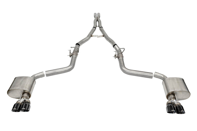 2.75in Cat-Back Dual Rear Exit w/Twin 3.5in Tips <br> 15-23 Dodge Challenger, 15-20 Charger