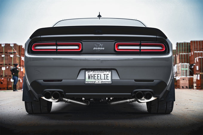 2.75in Cat-Back Dual Rear Exit w/Twin 3.5in Tips <br> 15-23 Dodge Challenger, 15-20 Charger