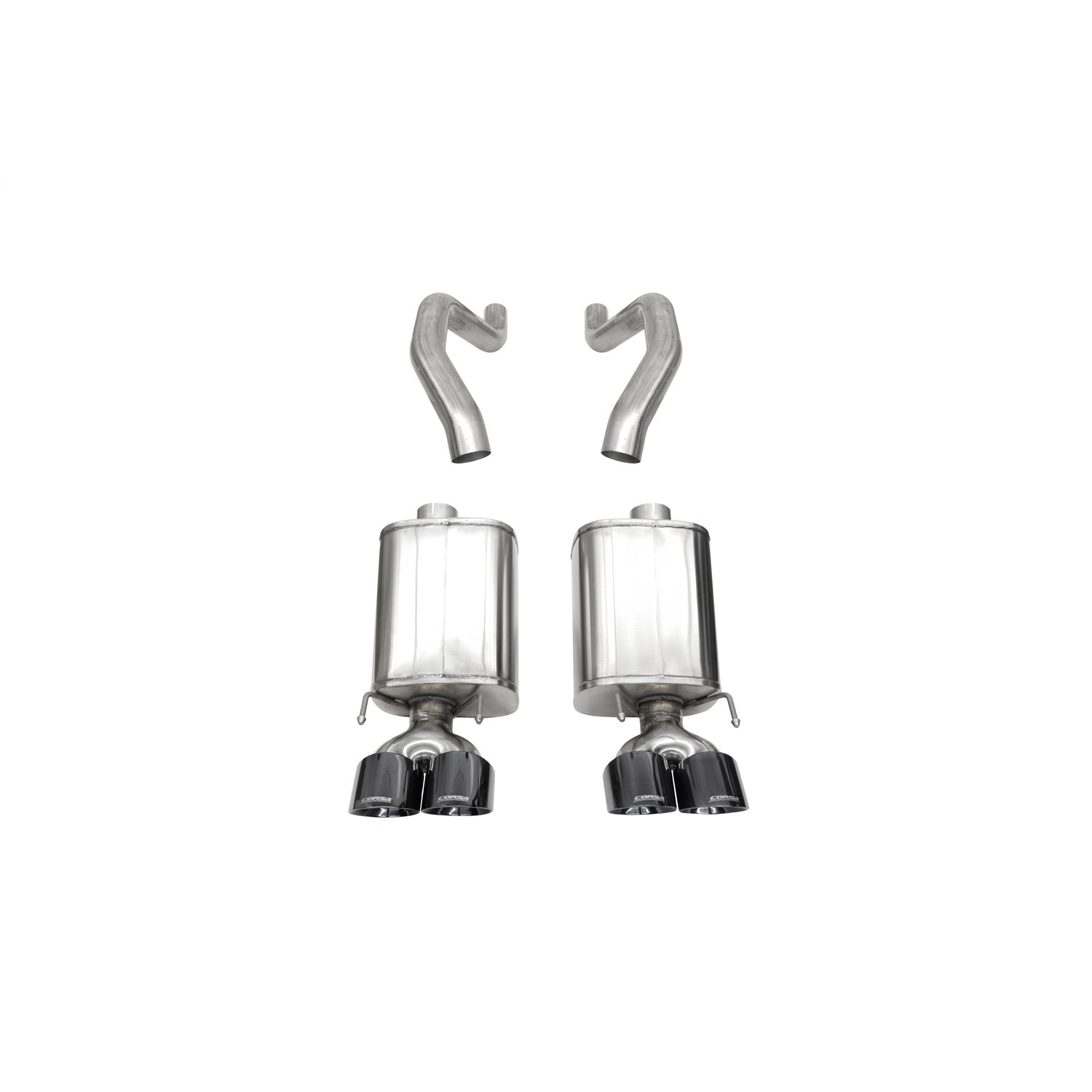 2.5in Axle-Back Dual Rear Exit with Turn Downs <br> 2006-2013 Chevrolet Corvette