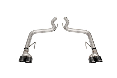 3in Axle-Back Dual Rear Exhaust w/ Twin 4in Tips <br> 2018-2023 Ford Mustang