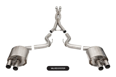 Dual Rear Cat-Back- Stainless Dual Rear Exit <br> 2015-2020 Ford Mustang