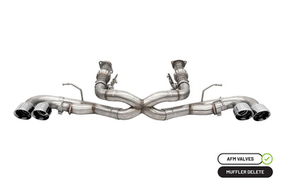 3in Muffler Delete Cat-Back Exhaust W/4.5in Tips <br> 2020-2023,2025 Chevrolet Corvette
