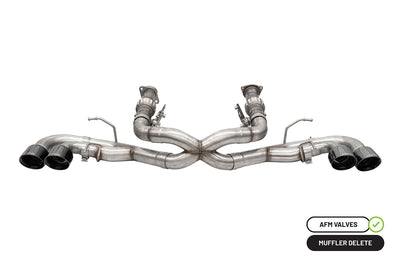 3in Muffler Delete Cat-Back Exhaust w/4.5in Tips <br> 2020-2025 Chevrolet Corvette