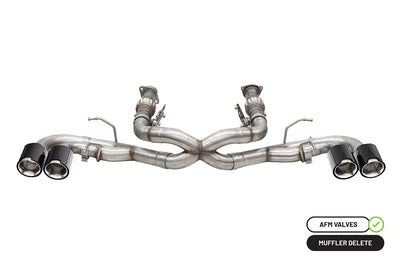 3in Muffler Delete Cat-Back Exhaust System <br> 2020-2025 Chevrolet Corvette