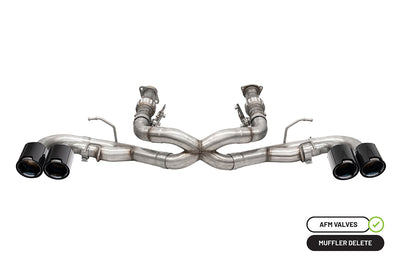 3in Muffler Delete Cat-Back Exhaust System <br> 2020-2025 Chevrolet Corvette