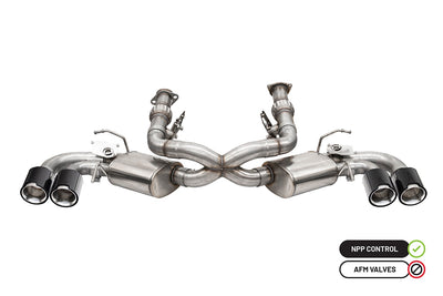 3in Cat-Back Dual Rear Exit NPP Exhaust System <br> 2020-2025 Chevrolet Corvette