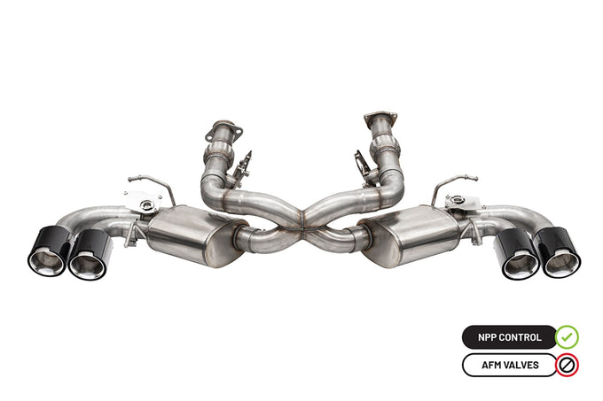 3in Cat-Back Dual Rear Exit NPP Exhaust System <br> 2020-2025 Chevrolet Corvette
