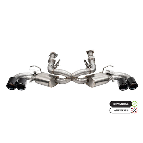 3in Cat-Back Dual Rear Exit NPP Exhaust System <br> 2020-2025 Chevrolet Corvette