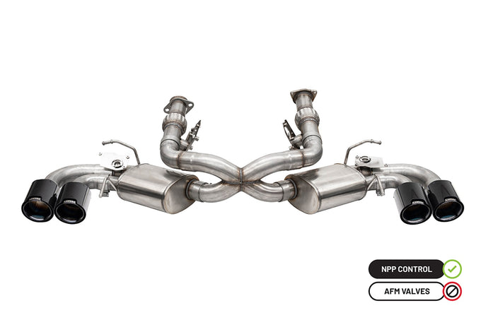 3in Cat-Back Dual Rear Exit NPP Exhaust System <br> 2020-2025 Chevrolet Corvette