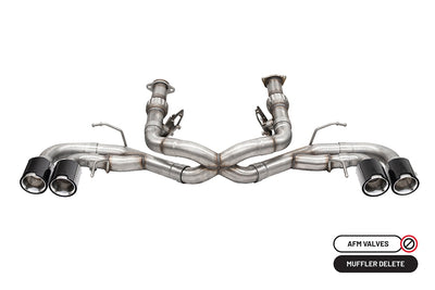 3in Cat-Back Muffler Delete Exhaust w/4.5in Tip <br> 2020-2025 Chevrolet Corvette