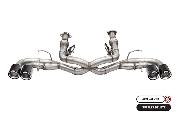 3in Cat-Back Muffler Delete Exhaust w/4.5in Tip <br> 2020-2025 Chevrolet Corvette