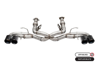 3in Cat-Back Muffler Delete Exhaust w/ 4.5in Tip <br> 2020-2025 Chevrolet Corvette