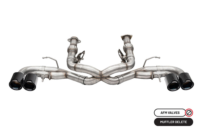 3in Cat-Back Muffler Delete Exhaust w/ 4.5in Tip <br> 2020-2025 Chevrolet Corvette