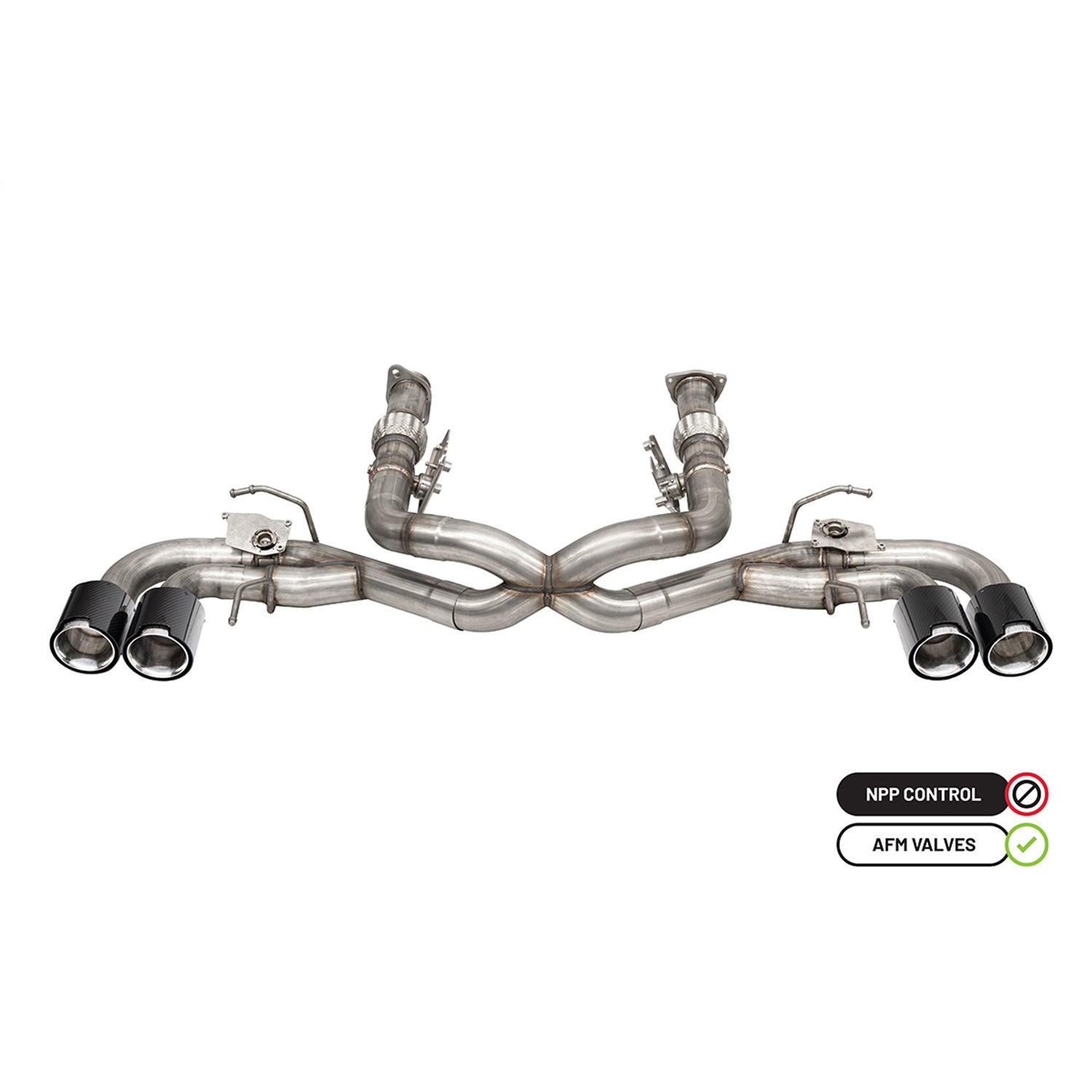 3in Muffler Delete 4 Valve Cat-Back Exhaust System <br> 2014-2025 Chevrolet Corvette