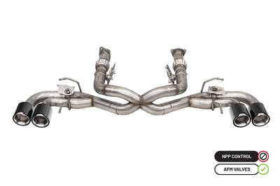 3in Muffler Delete 4 Valve Cat-Back Exhaust System <br> 2014-2025 Chevrolet Corvette