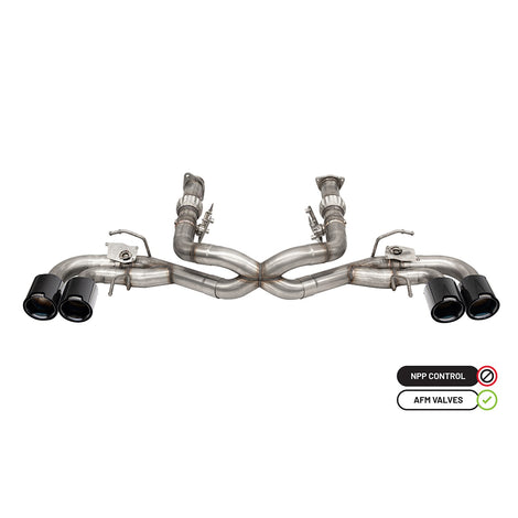 3in Muffler Delete 4 Valve Cat-Back Exhaust System <br> 2014-2025 Chevrolet Corvette