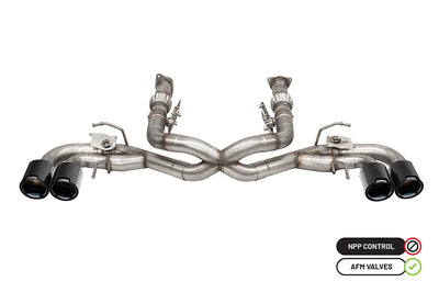 3in Muffler Delete 4 Valve Cat-Back Exhaust System <br> 2014-2025 Chevrolet Corvette