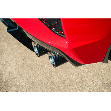 4.5in. Carbon Fiber Polished Exhaust Tip Kit <br> 2020-2025 Chevrolet Corvette