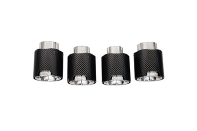 4.5in. Carbon Fiber Polished Exhaust Tip Kit <br> 2020-2025 Chevrolet Corvette