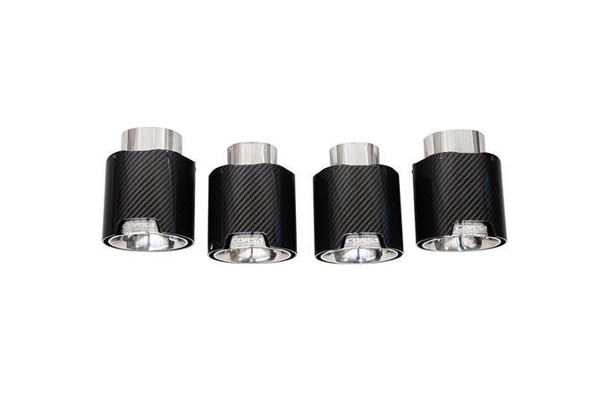 4.5in. Carbon Fiber Polished Exhaust Tip Kit <br> 2020-2025 Chevrolet Corvette