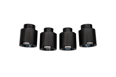 4.5in. Carbon Fiber Black PVD Exhaust Tip Kit <br> 2020-2025 Chevrolet Corvette