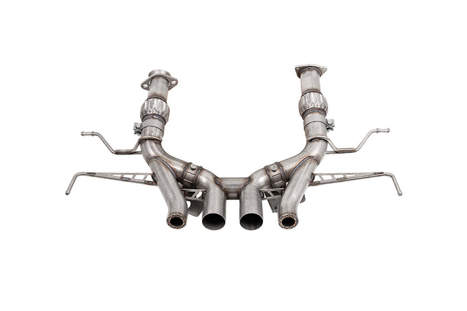 3in Track Series Muffler Delete Catback Exhaust <br> 23-25 Chevy Corvette Tahoe GMC Yukon