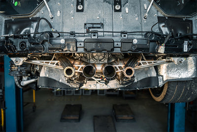 3in Track Series Muffler Delete Catback Exhaust <br> 23-25 Chevy Corvette Tahoe GMC Yukon
