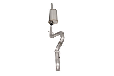 2.75in Cat-Back Single Rear Exit w/Turn Down Tips <br> 2018-2023 Jeep Wrangler