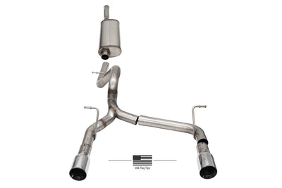 2.75in Cat-Back Dual Rear Exit <br> 2018-2024 Jeep Wrangler